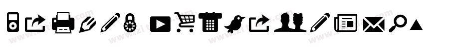 Modern Pictograms字体转换
